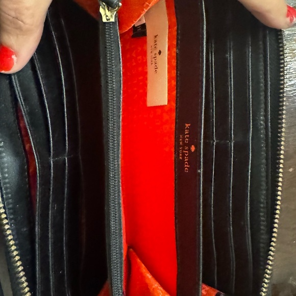 Kate Spade Black and Cream Polka Dot Wallet - Picture 4 of 12